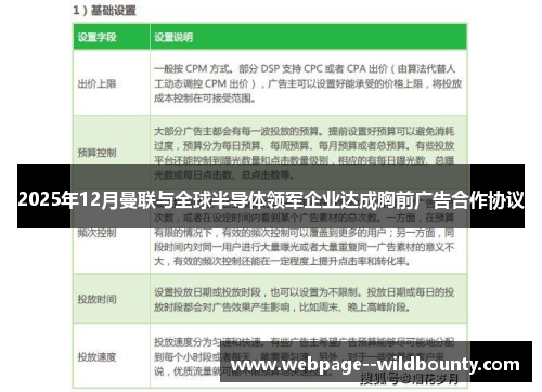 2025年12月曼联与全球半导体领军企业达成胸前广告合作协议